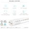 Luxrite T8 LED Tube Light Bulbs 18W (32W Equivalent) 3 CCT Selectable 2340LM Type A+B G13 Base 4-Pack LR34236-4PK - alternate 5